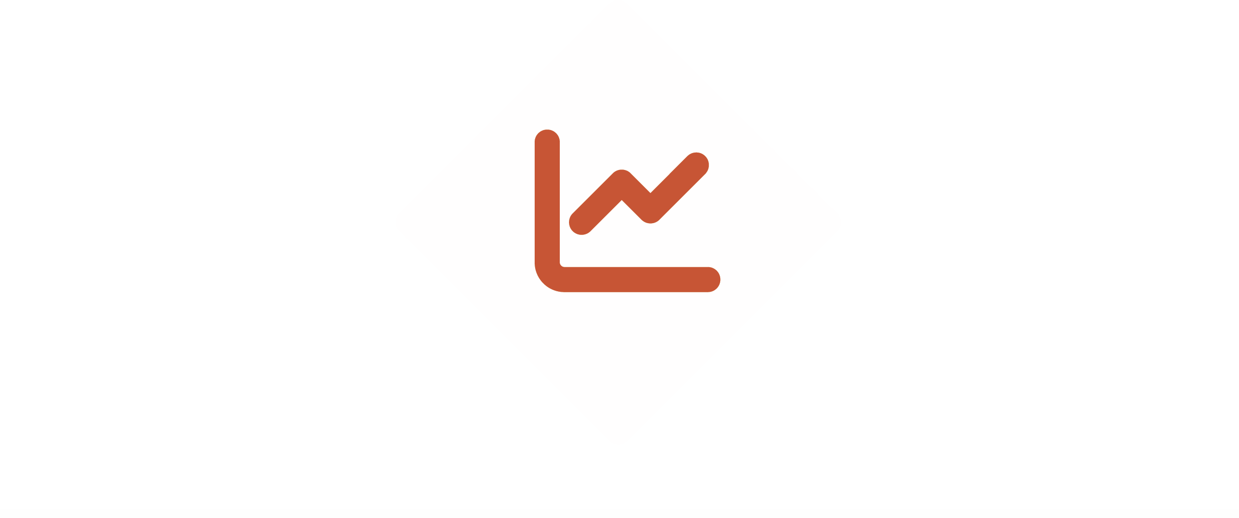 Icon showing a trend line graph.